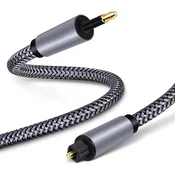 INF Optični avdio kabel, siva, Mini-Toslink na Toslink 5.0, brez izgube 5 m, (5000296224)