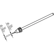 Ersa Ersa 0742ED0616H/SB Odspajkalna konica Koničast Dolžina konice 79.25 mm Vsebina, količina, vsebina količinskih enot na prodajno