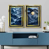 WALLXPERT Dekorativna slika u ramu (2 komada) 2P4363Kromaltinct 001