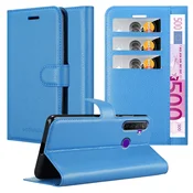 Cadorabo Cadorabo Case, združljiv z Realme in Sky Blue - Zaščitni pokrov z magnetnim zapiranjem, stoječo funkcijo in režo za kartico, (20553495)