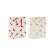 CHOMIK BOŽIČNA DARILNA TORBA SRNE 18 x 24 x 8 CM pakiranje=12kos *0528