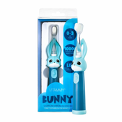 Vitammy Bunny Sonična zobna ščetka za otroke z LED lučko in nanovlakni, 0-3 leta, modra