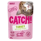 CATCH puran in korenček v želatini - mokra hrana za mačke - 85 g