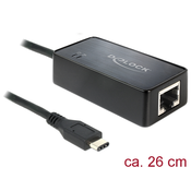 DELOCK adapter SUPERSPEED USB 3.1 GEN 1 SA USB TYPE-C (M) NA GIGABIT LAN 10/100/1000