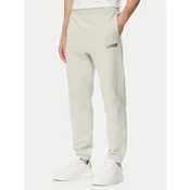 Calvin Klein Spodnji del trenirke LV04LG212G Bež Regular Fit