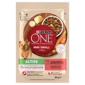 Purina PURINA One Mini/Small Active Govedina - mokra hrana za pse - 85g