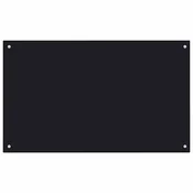 Vidaxl Kuhinjski panel 2 kos Črna 100 x 60 cm kaljeno steklo