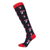 Sokisahtel Nogavice PUFFBALL merino wool knee-highs with mushroom mešane barve