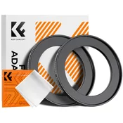 K&F Step Up Filter Ring 52-67mm*2pcs,+Vacuum Cleaning Cloth*1
