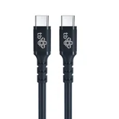 TB Kabel USB-C v USB-C 50cm, silikonski, črn
