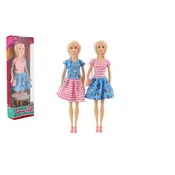 Teddies Lutka Lynna z dolgimi lasmi iz plastike 30cm 2 barvi
