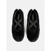 L37 HANDMADE SHOES Natikači BLACK LOTUS črna