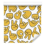 Fototapeta Emoji roke za dnevno sobo in spalnico 50x1000 cm