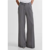 Womens wide-legged trousers grey