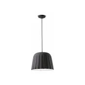 Ferroluce Obesna svetilka Madame Gres keramika 30 cm antracit - Dnevna soba/jedilnica