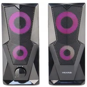 MICROLAB Stereo zvucnici B-27 RGB USB pwr, 3.5 mm crni