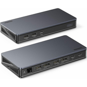 UGREEN CM615 hub USB-C to 2xUSB-A, USB-C 3.1, 2xHDMI, 2xDP,  SD/TF, RJ45