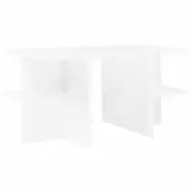 vidaXL Klubska miza Bela 87 x 50 x 45 cm Konstruirano leseno