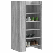 Vidaxl Omarica za čevlje siva sonoma 52x37,5x100 cm inženirski les