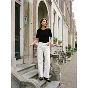 Sinsay - Pletena bluza sa viskozom - crno