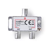 NEDIS F-razdjelnik | 1 ulaz - 2 izlaza | 5-1000 MHz