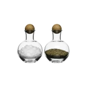 Posodica za sol in poper Sagaform Oval Oak, 200 ml