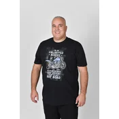 PANDA4U Pamucna muška majica MOTOR, Crna