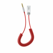 Baseus BA01 USB Wireless Bluetooth 5.0 AUX adapter jack cable red