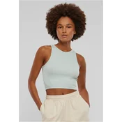 Womens Cropped Rib Top - mint
