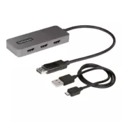 StarTech.com MST14DP123HD prilagodnik za video kabel 0,3 m DisplayPort 3 x HDMI Sivo