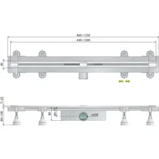 OMP TEA kanaleta SUMISURA 1200mm