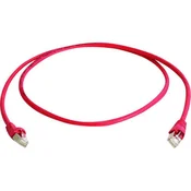 Telegärtner RJ45 omrežni priključni kabel CAT 6A S/FTP 20 m rdeče barve z zaščito pred gorenjem, brez halogena Telegärtner