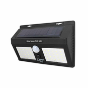 Solarna LED svetilka stenska 74 LED 8W 2400lm s senzorjem