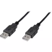 USB kabel A/moškiA/moški USB2.0 5m črn