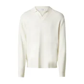 DAN FOX APPAREL Pulover Jaron off-bela