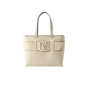 ARMANI EXCHANGE Nakupovalna torba kremna