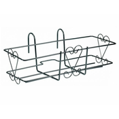 eoshop Držalo za škatlo KLASIČNO FISSA kovinsko črna 63x20cm