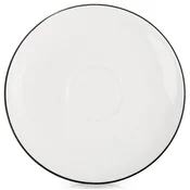 Excellent Houseware Porcelanski krožnik, bel, 13 cm, primeren za pomivanje v pomivalnem stroju