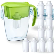 shumee Aquaphor Real vrč za filtriranje 2,9 l limeta 10 filtrirnih vložkov B15