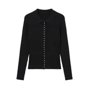 VERO MODA Pletena jopa VMRAVEN črna