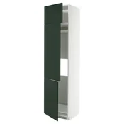 METOD Visoka omara za hlad/zamrz+3 vrata, bela/Havstorp globoka zelena, 60x60x240 cm