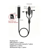 KJB Mini žična IP kamera, 5 MP, 2,1 mm, PoE, 32 GB