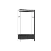 Songmics Oblečni regal 40x90x180 cm Črn