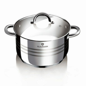 BLAUMANN Kozarec iz nerjavečega jekla s pokrovom 16 cm Gourmet Line BL-1018