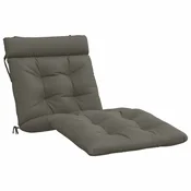 Vidaxl Blazina za ležalnik VIANEN 100% poliester Siva 200 x 90 x 8 cm