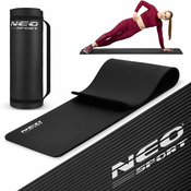 shumee Debela podloga za vadbo 183 x 60 cm Neo-Sport - 192300 črna