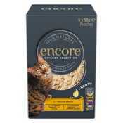 Ekonomično pakiranje Encore Cat Pouch u temeljcu 10 x 50 g - Izbor piletine (3 vrste)