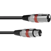 Omnitronic Omnitronic 3022052R XLR priklučni konektor [1x XLR vtič 3-polni - 1x XLR vtičnica 3-polna] 7.50 m črna, (20428090)