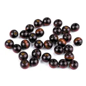 Lesene kroglice O10 mm - temno rjave (20 g)