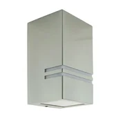 Ideus Zunanja vrtna stenska svetilka, mat krom, IP54, 35W, KELER GU10, INOX, 03017